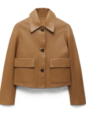 Danielle Reyes The Traitors US S03 Brown Leather Jacket For Sale