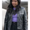 Daphne High Potential S01 Black Leather Jacket