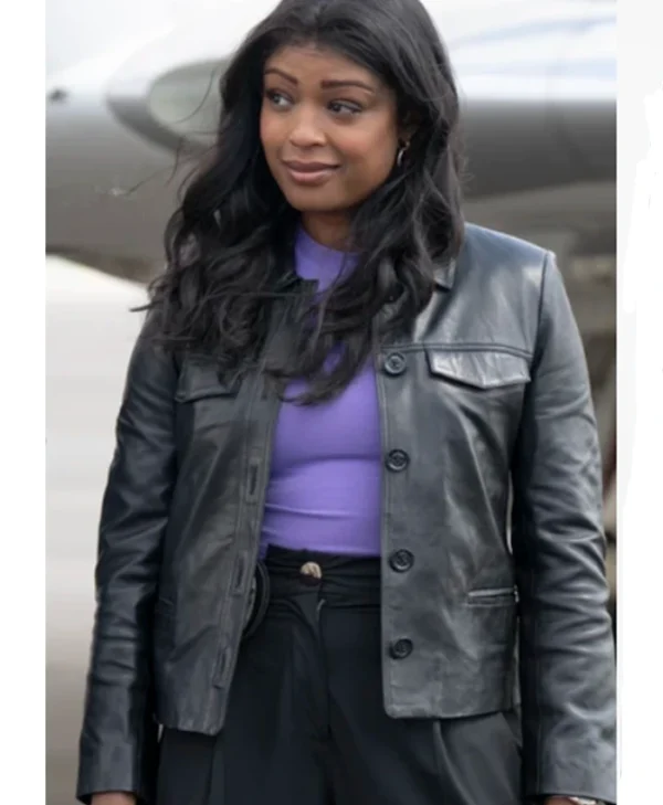 Daphne High Potential S01 Black Leather Jacket