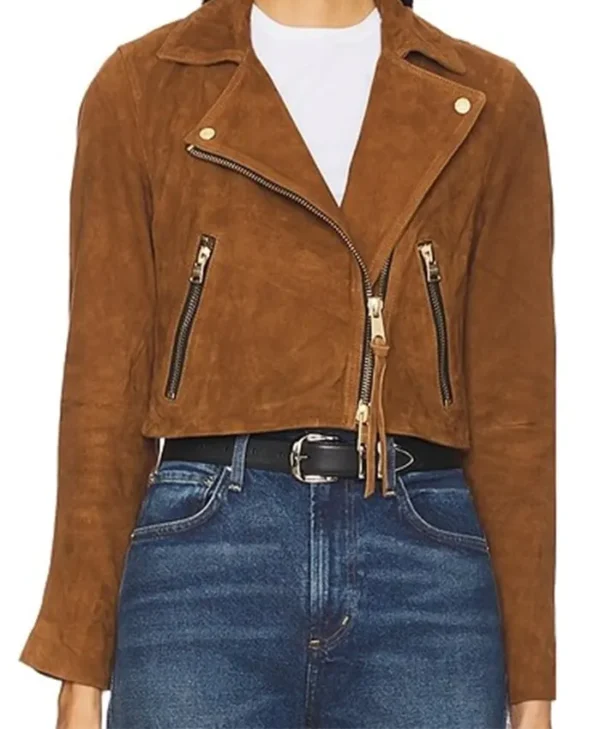 Daphne High Potential S01 Brown Suede Jacket For Sale