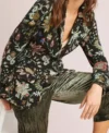 Deidre Hall Days of our Lives Black Floral Blazer For Sale
