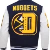 Denver Nugget Letterman Wool Varsity Jacket