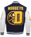 Denver Nugget Letterman Wool Varsity Jacket
