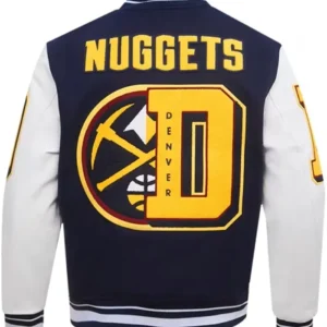 Denver Nugget Letterman Wool Varsity Jacket