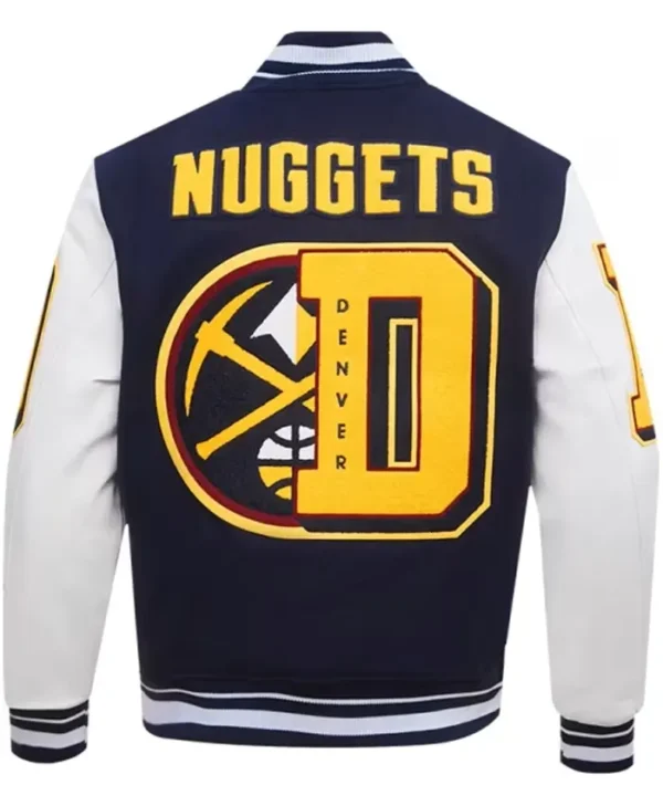 Denver Nugget Letterman Wool Varsity Jacket