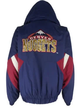 Denver Nugget Vintage Bomber Pull Over Jacket
