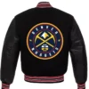 Denver Nuggets Varsity Full Snap Black Jacket