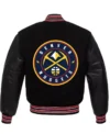 Denver Nuggets Varsity Full Snap Black Jacket