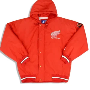 Detroit Red Wings Orange Starter Vintage Jacket