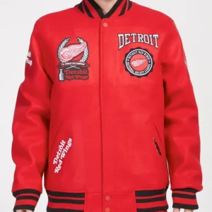 Detroit Red Wings Red Varsity Jacket