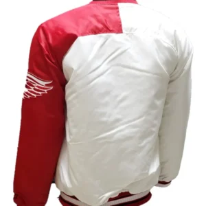 Detroit Red Wings Vintage Bomber Jacket Back