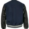 Detroit Tigers 1955 Authentic Wool Leather Varsity Winter Jacket Back
