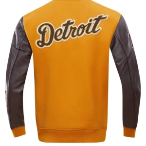 Detroit Tigers Classic Wool Mens Varsity Jacket Back
