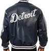Detroit Tigers Full Leather Jacket Back