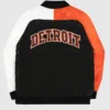 Detroit Tigers Varsity Satin Full snap Jacket Back