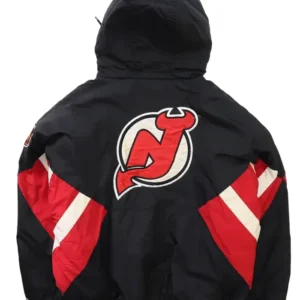 Devils Black Vintage Pull Over Jacket Back