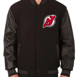 Devils Varsity Black Wool Jacket