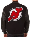 Devils Varsity Black Wool Jacket Back