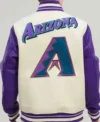 Diamondbacks Wool Varsity Full Snap Letterman Jacket 1