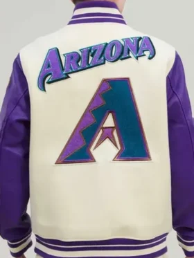 Diamondbacks Wool Varsity Full Snap Letterman Jacket 1