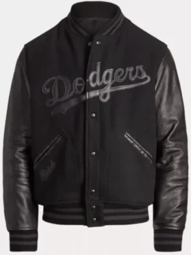 Dodgers Varsity Black Wool Jacket