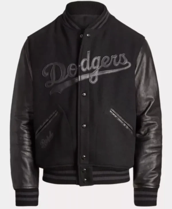 Dodgers Varsity Black Wool Jacket