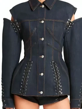 Dolores Catania The Traitors S03 Denim Jacket For Sale