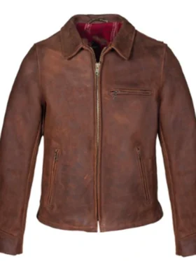 Dom Pascal Chicago Fire Brown Leather Jacket For Sale