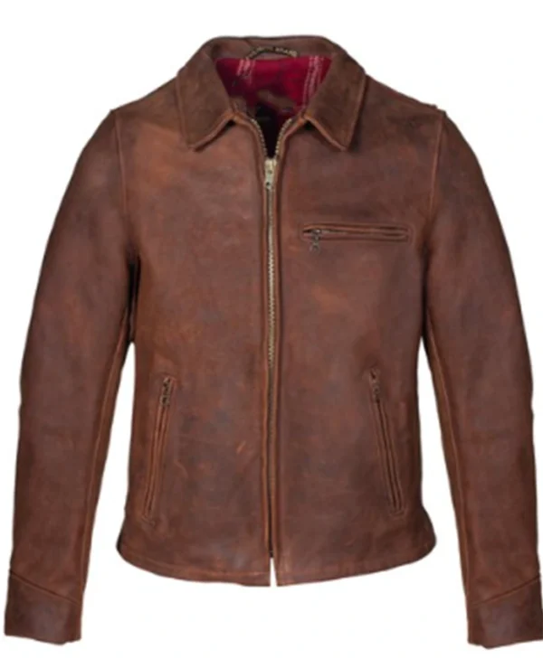 Dom Pascal Chicago Fire Brown Leather Jacket For Sale