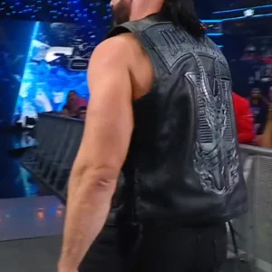 Drew Mcintyre Leather Vest Back