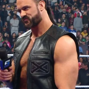 Drew Mcintyre Leather Vest Front
