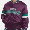 Ducks Purple Full Snap Bomber Jacket