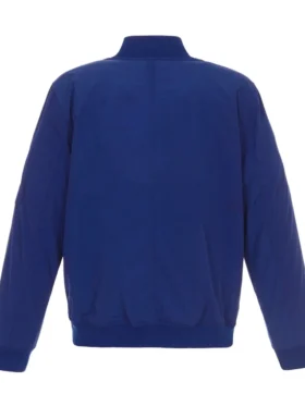 Edmonton Oilers Blue Bomber Jacket Back
