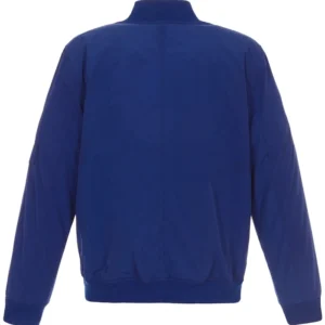 Edmonton Oilers Blue Bomber Jacket Back