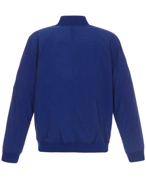 Edmonton Oilers Blue Bomber Jacket Back