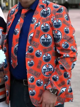 Edmonton Oilers Printed Blazer