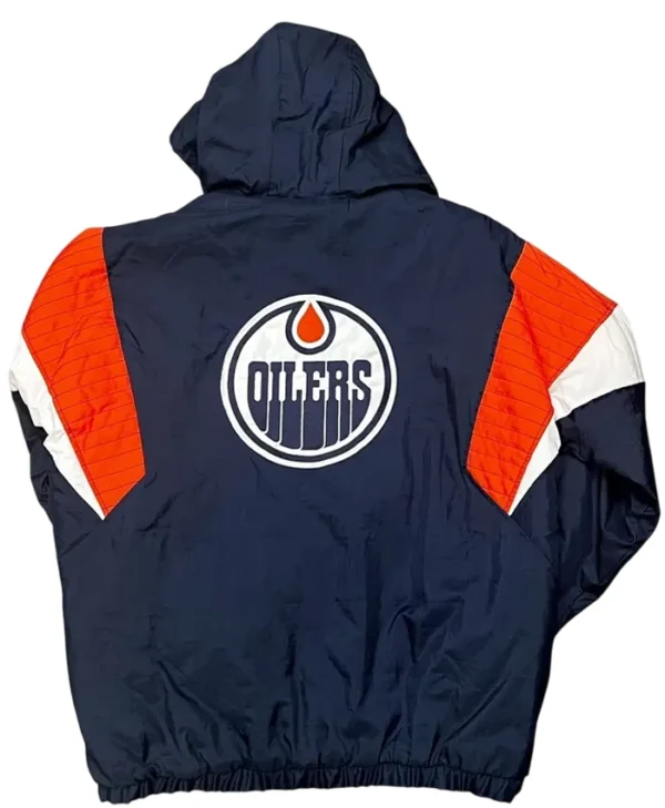 Edmonton Oilers Starter Hooded Jacket Back