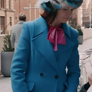 Elsbeth S02 Carrie Preston Blue Long Coat