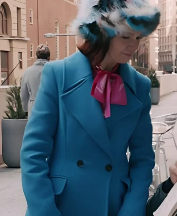 Elsbeth S02 Carrie Preston Blue Long Coat