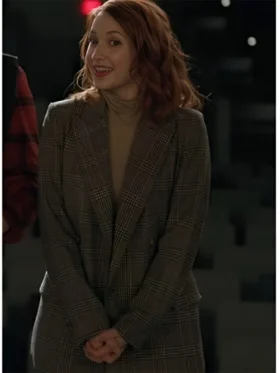 Emily Tennant The Wish Swap Plaid Blazer For Sale