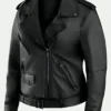 Erin Andrews Super Bowl LIX Oversized Biker Jacket