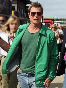 F1 2025 Brad Pitt Green Jacket