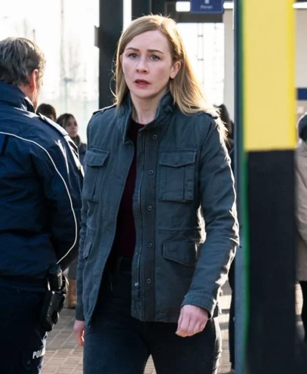 FBI International S04 Eva Jane Willis Cotton Jacket Front