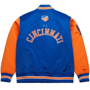 FC Cincinnati Full Snap Bomber Jacket Back