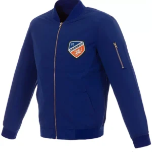 FC Cincinnati Navy Blue Bomber Zipper Jacket
