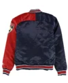 Florida Panthers Hometown Blue and Red Varsity Satin Jacket Back