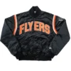 Flyers Black Full Snap Bomber Jacket