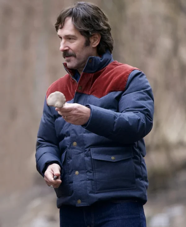 Friendship Paul Rudd Blue And Red Puffer Jacket