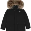 Fur Parka Heavy Mid Down new york yankees winter coat