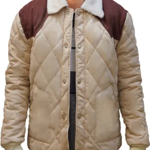 Gabriel Emily in Paris Season 04 Beige Quilted Jacket Front